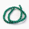 Handmade Silver Foil Glass Lampwork Beads LAMP-P051-G09-6mm-1