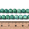 Dyed Synthetic Fossil Beads Strands G-T139-6mm-66E-5