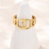 304 Stainless Steel Cuff Open Rings for Women LS-RJEW-H255-01G-01-1