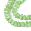 Opaque Glass Beads Strands GLAA-N019-4mm-16-4