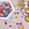96Pcs 16 Colors Spray Painted Acrylic Beads OACR-GO0001-01-4