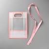 Rectangle Plastic Packaging Gift Bags with Hole Handle and Silk Ribbon ABAG-WH0044-61A-2