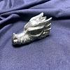 Natural Chalcopyrite Carved Healing Dragon Head Figurines PW-WG51357-03-1
