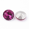 Pointed Back & Back Plated K9 Glass Rhinestone Cabochons RGLA-J012-8mm-502-3