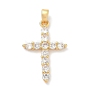 Brass Micro Pave Cubic Zirconia Pendants KK-A281-26C-G-1