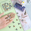 SUNNYCLUE 40Pcs 2 Colors Alloy Enamel Pendants FIND-SC0007-61-3