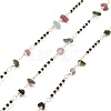 Natural Mixed Gemstone Chips Beaded Chains CHC-M025-64P-1
