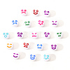 White Opaque Acrylic Beads MACR-YW0001-20D-7