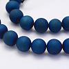 Electroplate Natural Druzy Agate Beads Strands G-G708-10mm-03-3