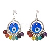 Handmade Evil Eye Lampwork  Earrings EJEW-JE05125-1