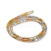 Electroplate Glass Beads Strands EGLA-D030-08F-2