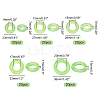 SUPERFINDINGS 100Pcs 5 Style Plastic Wacky Worms O-Rings for Wacky Rigging FIND-FH0001-88-4