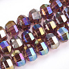 Electroplate Glass Beads Strands EGLA-S174-05C-1