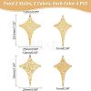 16Pcs 4 Style 304 Stainless Steel Pendants STAS-UN0038-32-5