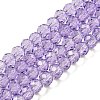 Transparent Baking Paint Glass Beads Strands DGLA-A034-T4mm-D03-1