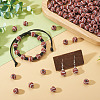 300Pcs Spray Printed Opaque Acrylic European Beads SACR-TA0001-56-8
