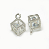 Alloy Cubic Zirconia Charms ZIRC-N032-36-A-2
