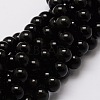 Natural Obsidian Round Beads Strands X-G-E329-4mm-37-1