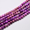 Natural Imperial Jasper Beads Strands G-I122-6mm-07-1