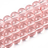 Transparent Glass Beads Strands X-GLAA-T032-T10mm-10-1