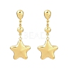 304 Stainless Steel Dangle Stud Earrings LS-EJEW-P325-04A-G-4