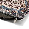Bohemian Flower Printed Linen Storage Zipper Clutch Bags ABAG-Z002-03B-2