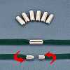 Brass Capsule Lace Lock Buckles KK-PH0001-29P-WH-5