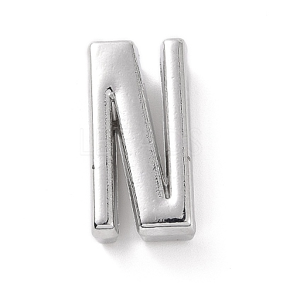 Alloy Letter Slide Charms FIND-A023-17N-1