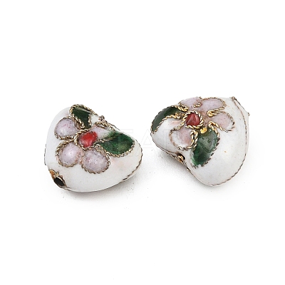 Handmade Cloisonne Beads X-CLB052Y-1-1