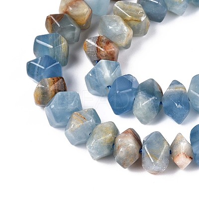 Natural Blue Calcite Beads Strands G-N327-05-29-1