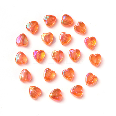 100Pcs Eco-Friendly Transparent Acrylic Beads TACR-YW0001-07C-1
