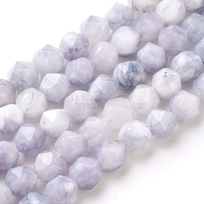 Natural White Jade Beads Strands G-F545-E-1