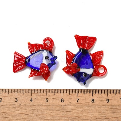 Handmade Lampwork Pendants LAMP-G162-01E-1