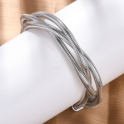 Iron Round Snake Chains BJEW-G741-02P-1
