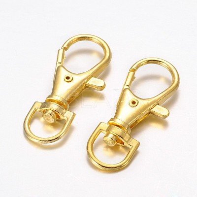Alloy Swivel Lobster Claw Clasps X-E168-G-1