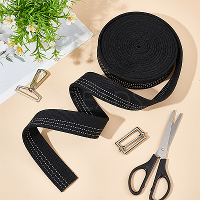 5 Yards Polycotton Ribbon OCOR-WH0078-169E-1