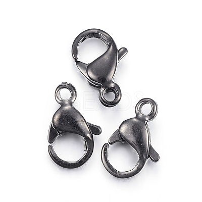 304 Stainless Steel Lobster Claw Clasps STAS-H353-F-02B-1