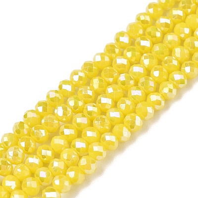 Electroplate Glass Beads Strands LS-EGLA-A044-P3mm-B04-1