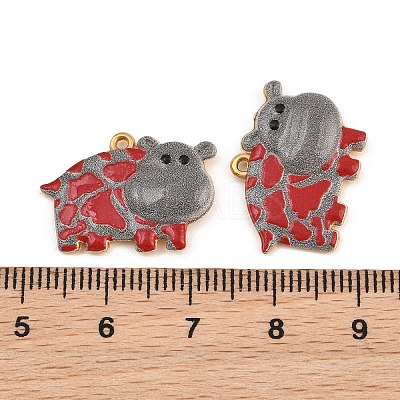 304 Stainless Steel Enamel Pendants SA-CBA275E-02G-1