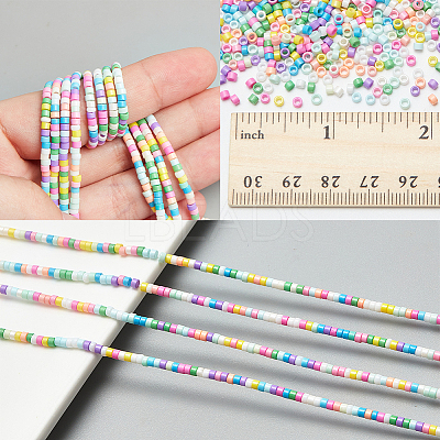 2 Strands Handmade Lampwork Beads Strands LAMP-NB0002-08C-1