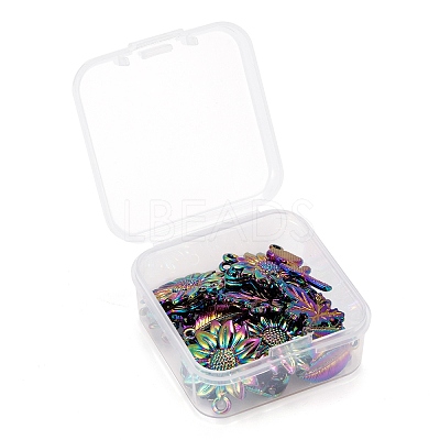 32Pcs 8 Style Alloy Pendants FIND-LS0001-19MC-1