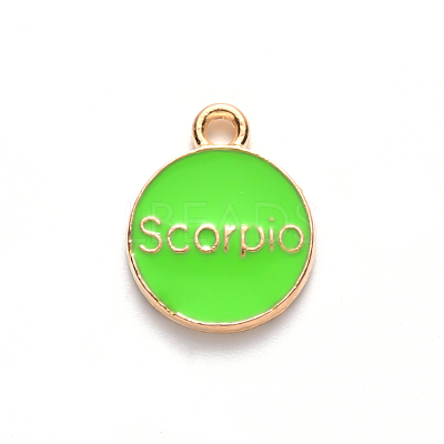 Alloy Enamel Pendants ENAM-S124-01B-06L-1