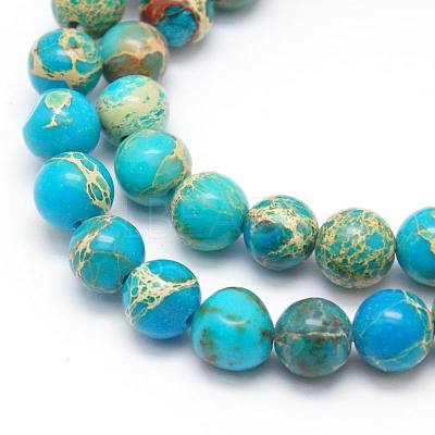 Natural Imperial Jasper Beads Strands X-G-I122-4mm-10-1