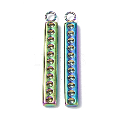 Ion Plating(IP) 304 Stainless Steel Pendant Cabochon Settings STAS-C066-15M-1