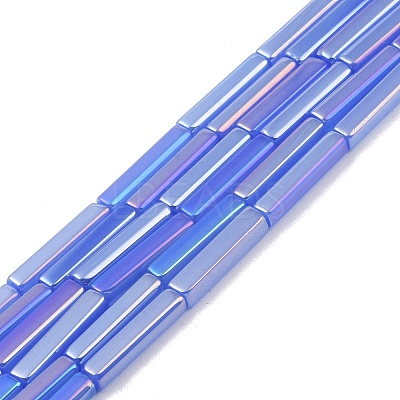 Electroplate Glass Beads Strands EGLA-Q128-11A-AB05-1