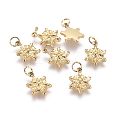 Christmas Ion Plating(IP) 304 Stainless Steel Charms STAS-I164-025G-1