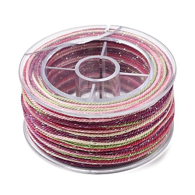30M Segment Dyed Cotton & Metallic String Threads OCOR-F018-01I-1