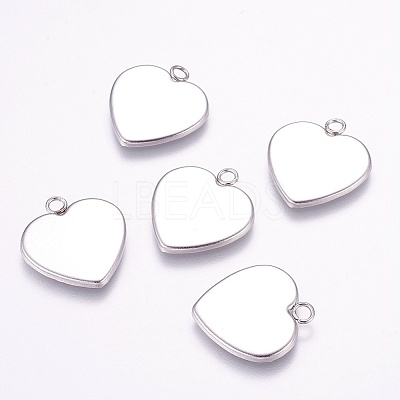 Tarnish Resistant 304 Stainless Steel Pendant Cabochon Settings STAS-E144-076A-1