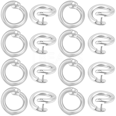 Brass Snap Clasps KK-BBC0021-49S-1