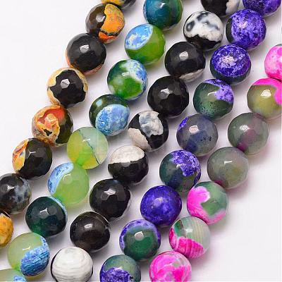 Natural Fire Crackle Agate Bead Strands G-K166-06F-6mm-1